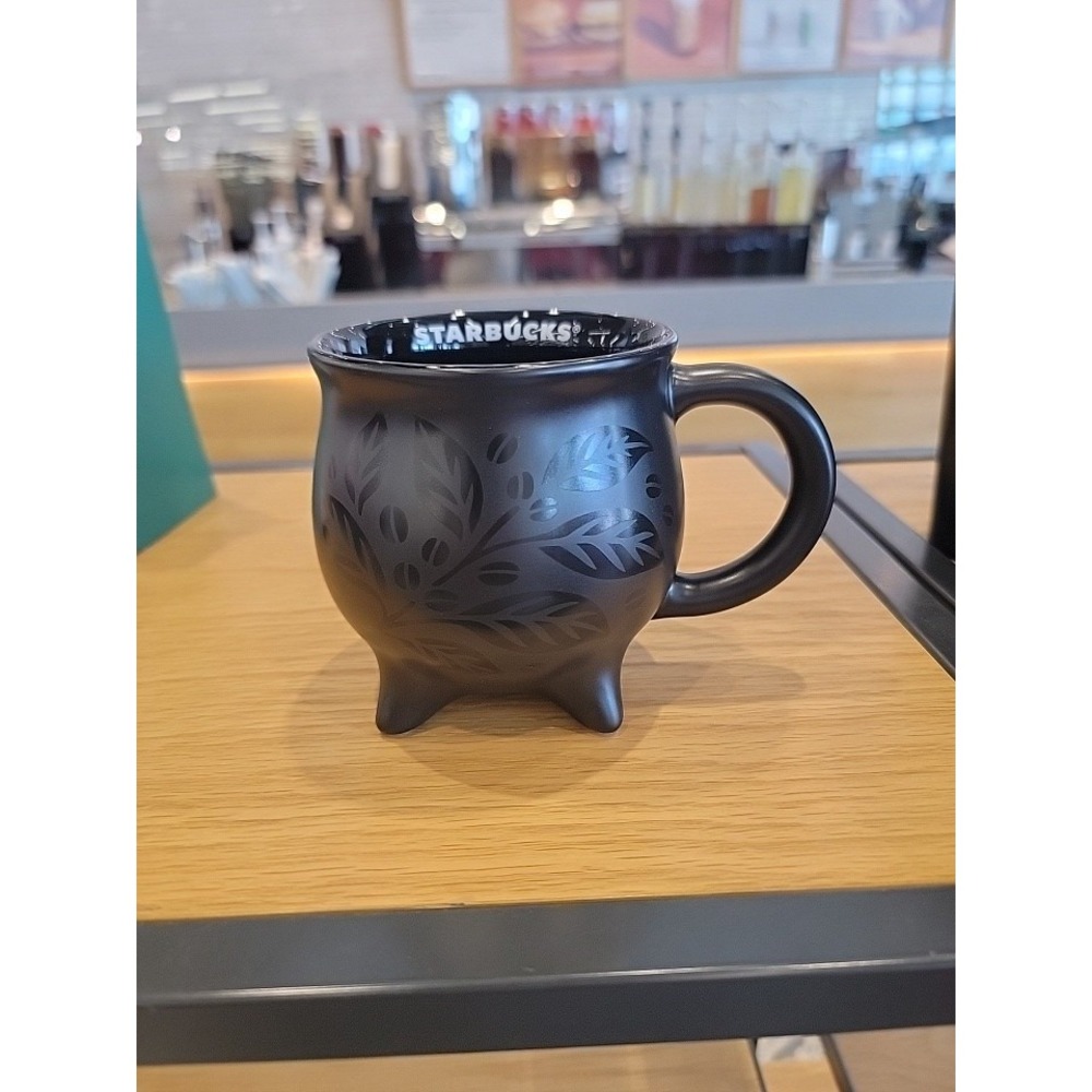 Starbucks 2026 Halloween Cauldron 14oz Black Mug New Release